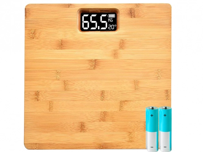 Elektronikus bambusz digitális mérleg 180 kg-ig
