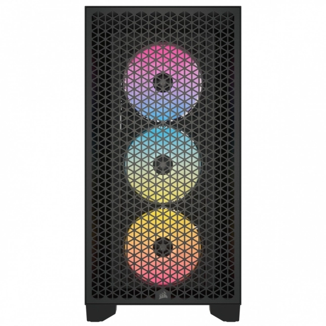 Corsair 3000D RGB airflow fekete edzett üveg középtorony ház