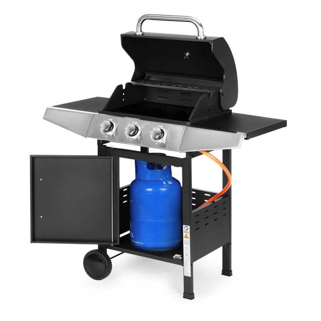 Gázzal működő kerti grill 3 égőfejjel
