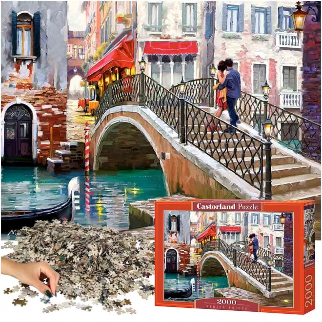 CASTORLAND Puzzle 2000 darabos Velencei híd - Velencei híd 92x68cm