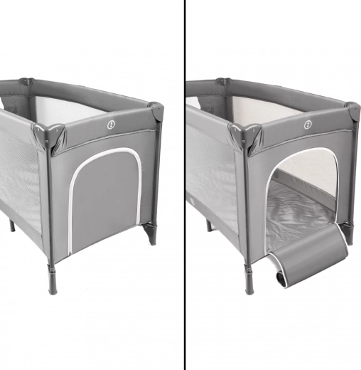 Légáteresztő oldalak és oldalsó cipzáras bejárat