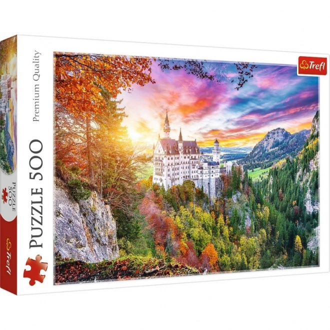 500 darabos puzzle Neuschwanstein kastély látkép