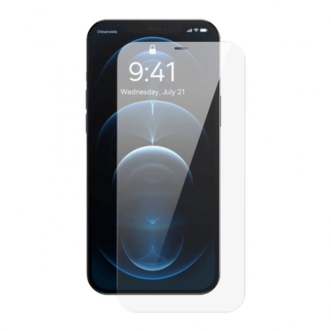 Baseus 0,4 mm edzett üveg iPhone 12 Pro Max-hoz tisztítókészlettel