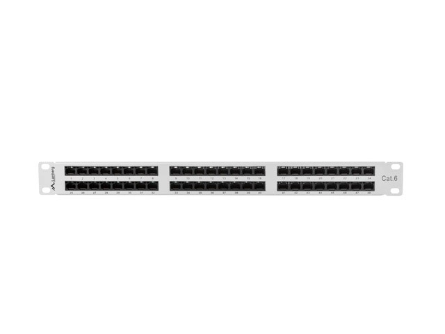 Patch panel 48 portos szürke