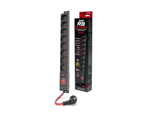 Acar R8 Power túlfeszültségvédő elosztó 8 aljzattal