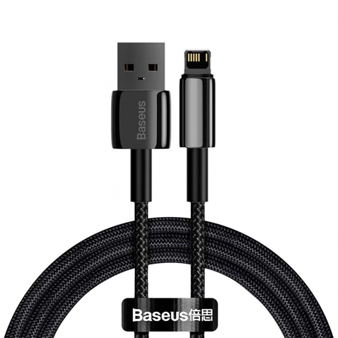 Baseus tungsten gold gyors töltőkábel usb-ről ip-re 2,4a 1m fekete