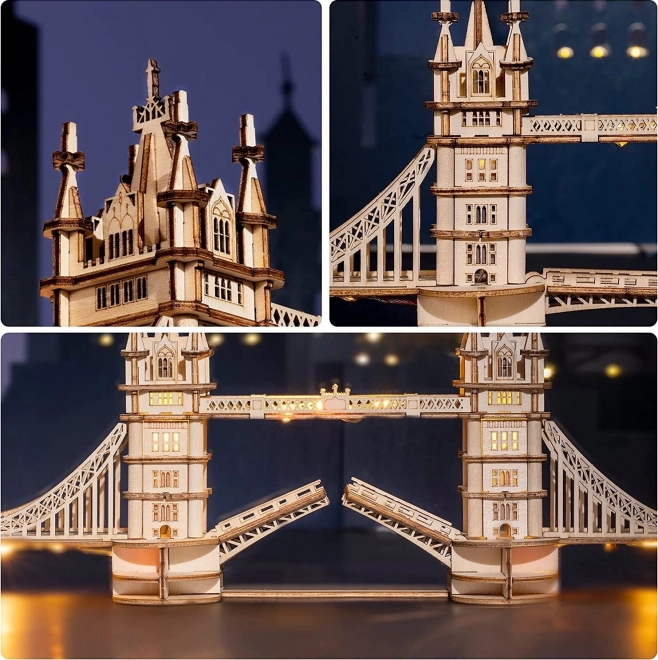 RoboTime fa 3D puzzle Tower Bridge világító
