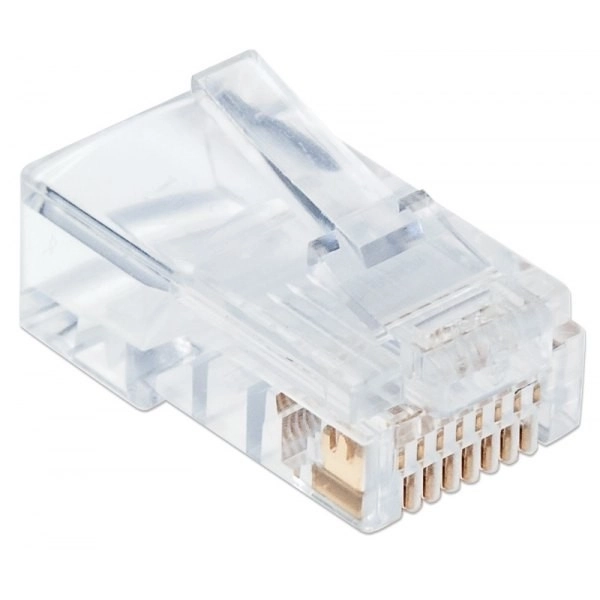 Moduláris RJ45 UTP 8P8C csatlakozó Cat.6 dróthoz