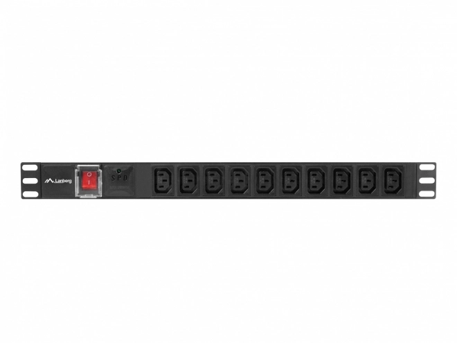 Rack PDU 19 colos 1U 10A 10X IEC C13 2m C14 fekete tápkonczol