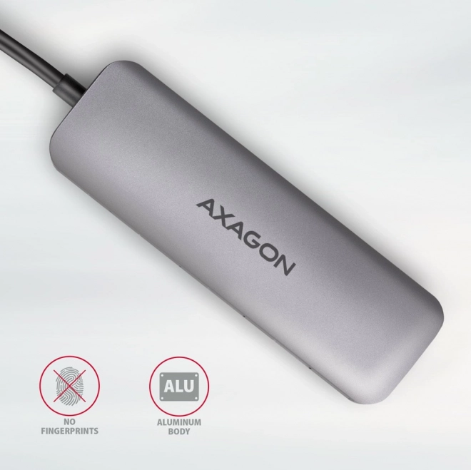 Axagon 5 az 1-ben többportos USB hub HDMI-vel és kártyaolvasóval