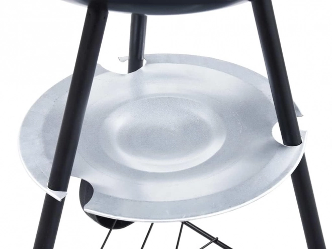 Kerti faszenes grill kerekekkel és fedéllel