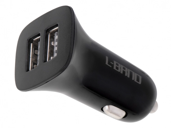 Autós gyors töltő 2.1A 2x USB + Lightning kábel