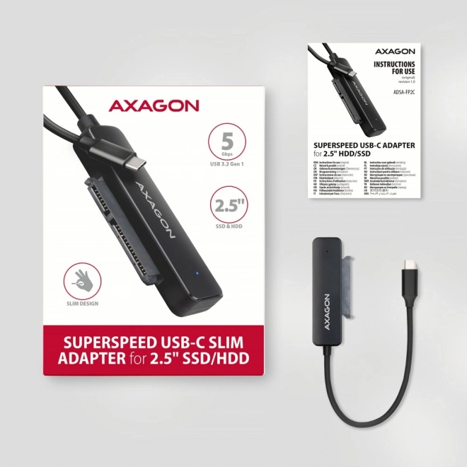 Kompakt USB-C SATA adapter