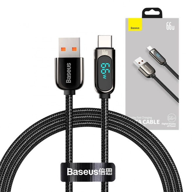 Baseus gyors töltő USB-C kábel kijelzővel