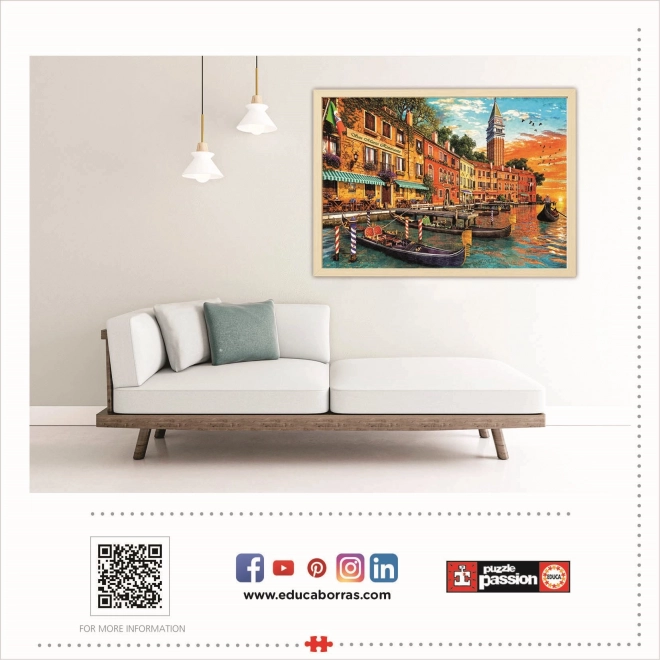 Educa puzzle San Marco naplementében 6000 darabos