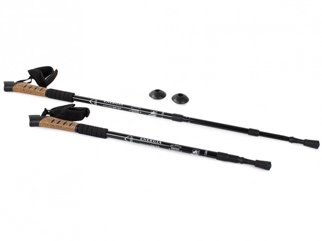 Nordic walking bot kork markolattal – Fekete