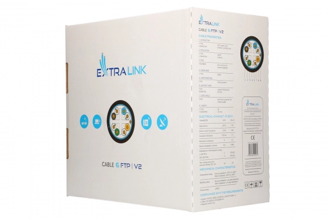 Extralink CAT6 FTP hálózati kábel kültéri 305m