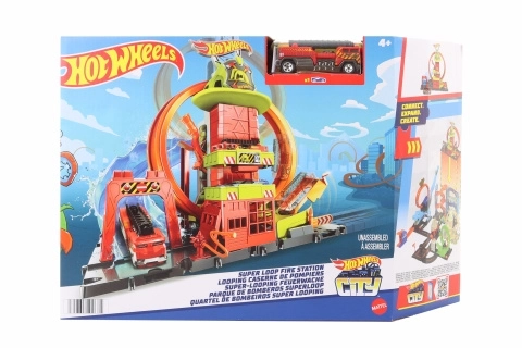 Hot Wheels City szuper tűzoltóállomás hurokkal