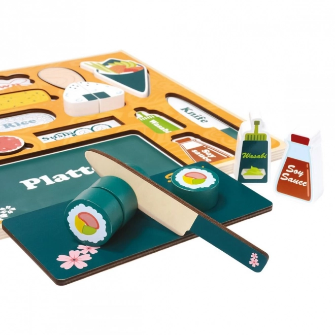 3D sushi bár puzzle gyerekeknek