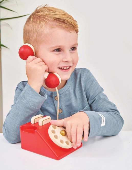 Vintage fa játék telefon - Le Toy Van