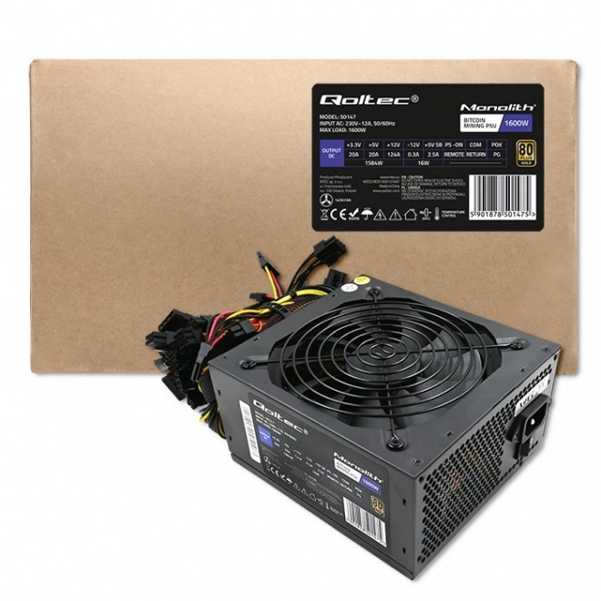 Atx 1600W tápegység 80 Plus Gold Bitcoin Minerhez
