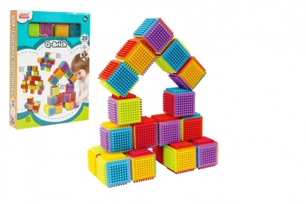 Konstruktív játék kockák Little Hero gyerekeknek 12 hónapos kortól