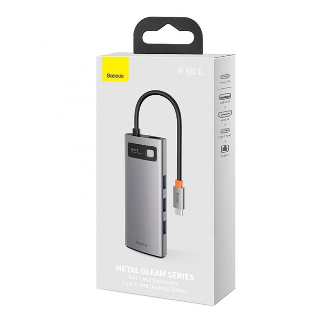 Baseus multifunkciós 6 az 1-ben USB-C dokkolóállomás