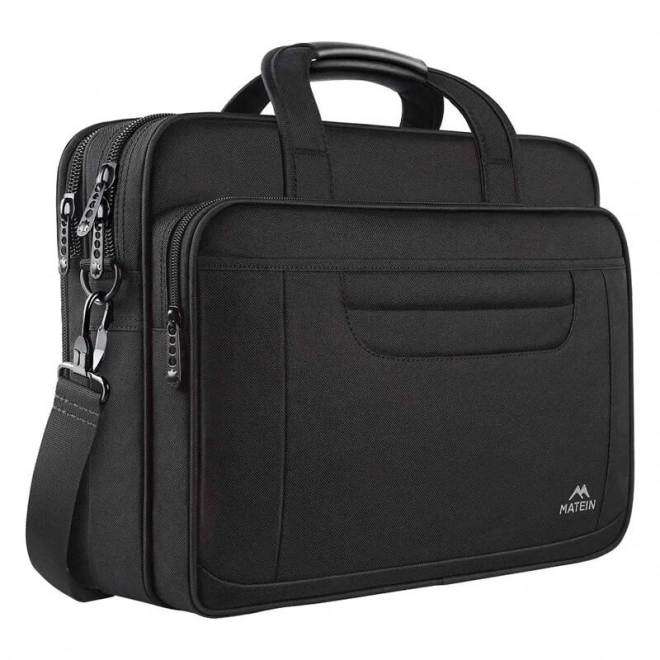Matein fekete laptop és dokumentum táska 17 colos laptophoz