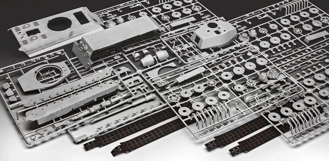 Tiger II Henschel Torony műanyag modell