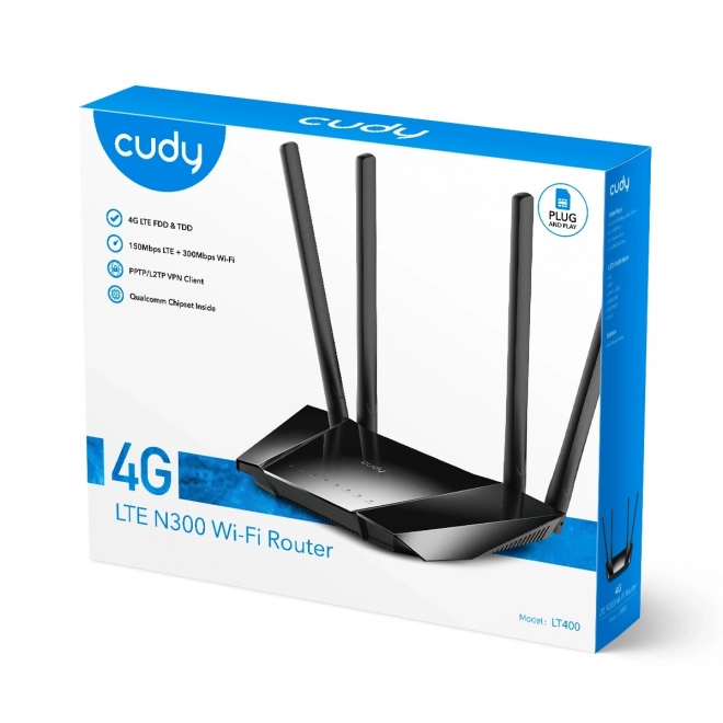 N300 4G LTE vezeték nélküli router SIM kártyával