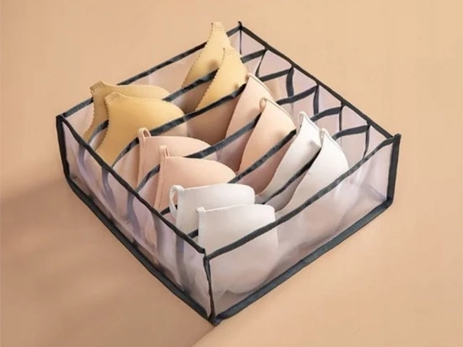 Fehérnemű rendező 6 rekeszes tároló