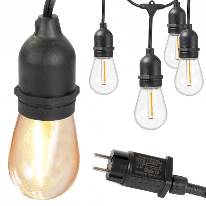Kerti fényfüzér 15 LED 15m