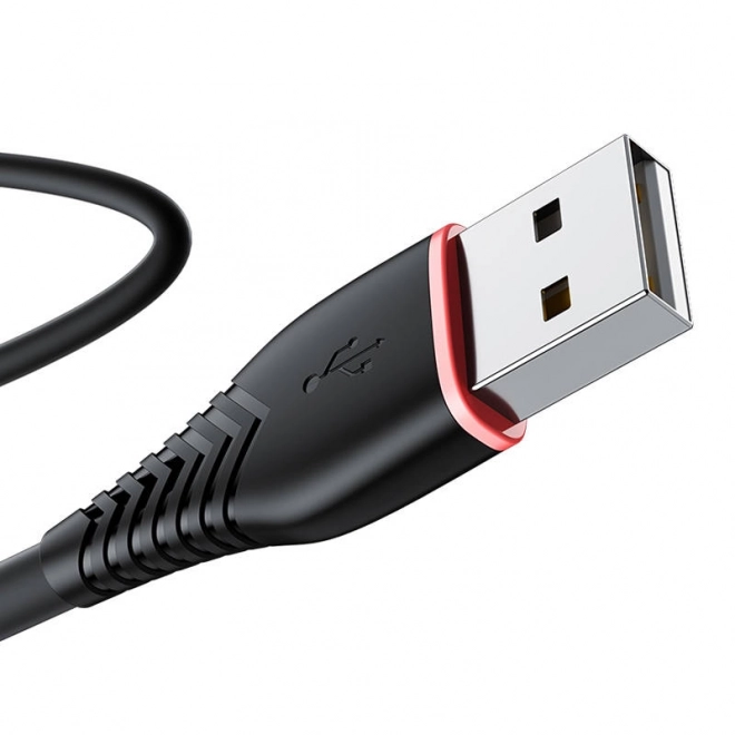 Vipfan gyors töltő USB-C kábel 1m, fekete