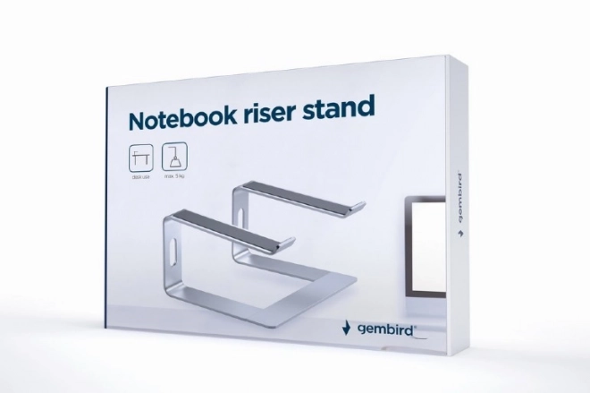 Ergonomikus ezüst laptopállvány 15,6 hüvelykes