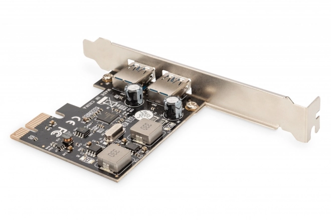 Digitus PCIe USB 3.0 vezérlő, 2 USB 3.0 csatlakozó, alacsony profil