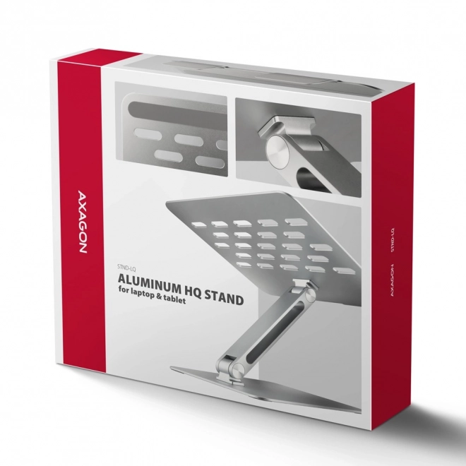 AXAGON STND-LQ alumínium notebook tartó, 10-16", állítható szög
