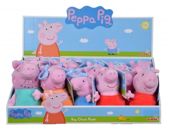 Peppa malac plüss kulcstartó