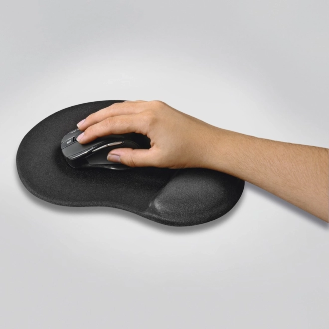 Ergonomikus fekete egérpad