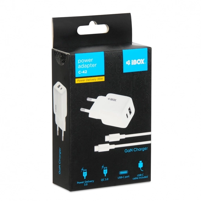 IBox USB töltő 33W teljesítménnyel