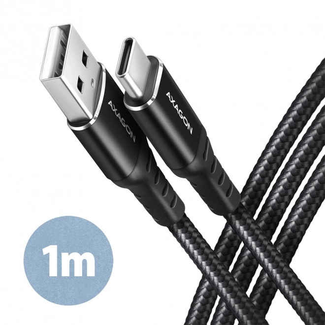 Prémium USB-C - USB-A adat és töltőkábel 1.0m 3A