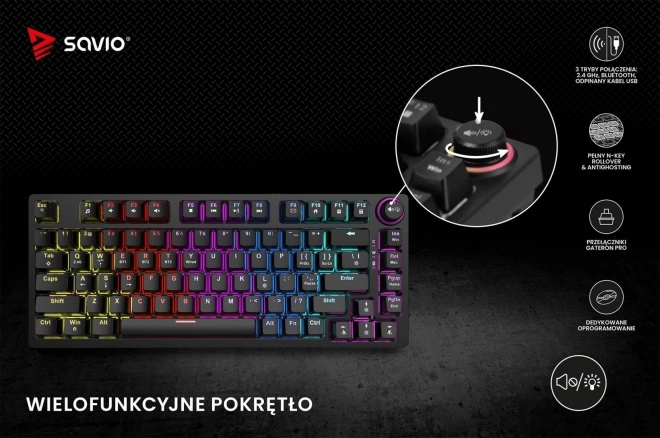 Vezeték nélküli mechanikus billentyűzet Phenix Gateron Red