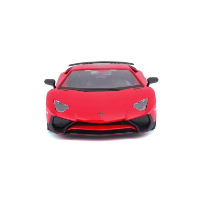 Bburago 1:24 Lamborghini Aventador LP 750-4 SV piros modellautó