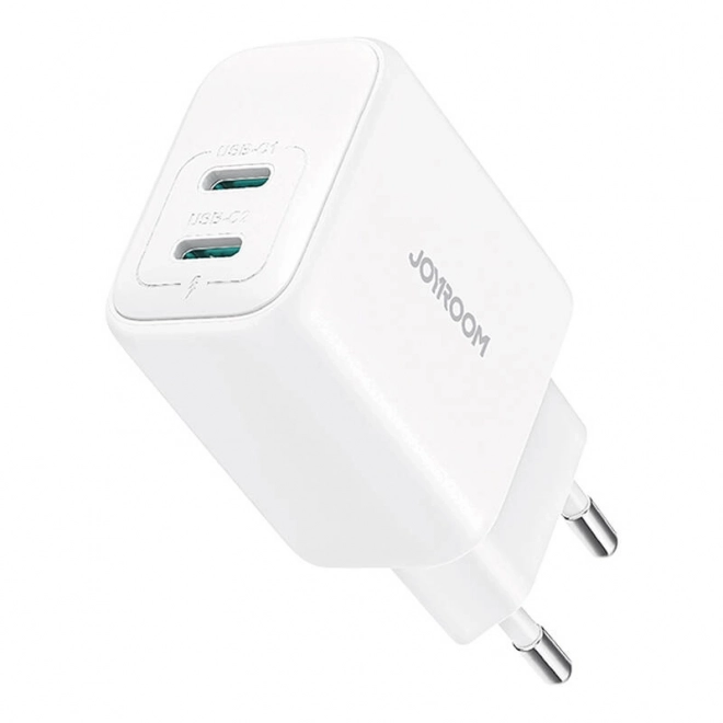 Fehér Joyroom 20W dupla USB-C töltő