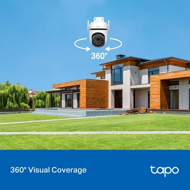 Tapo C520WS kamera külső forgatással és dőléssel