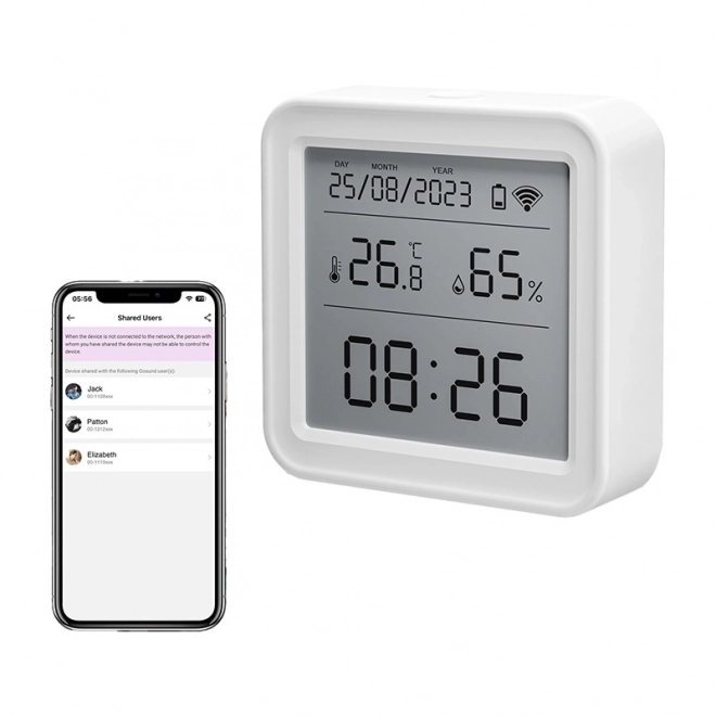 Zigbee Gosund ST17 intelligens hőmérséklet- és páratartalom-érzékelő LCD kijelzővel