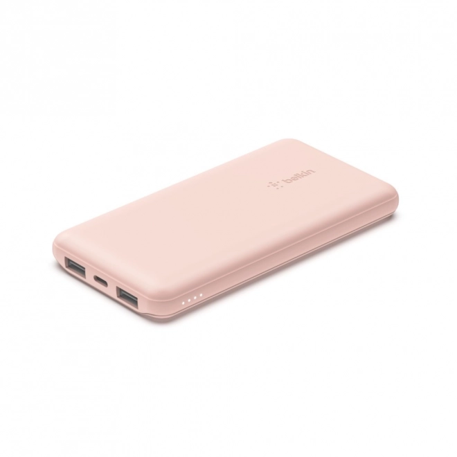 Power bank 10000mAh USB-C és A 15W rozé arany