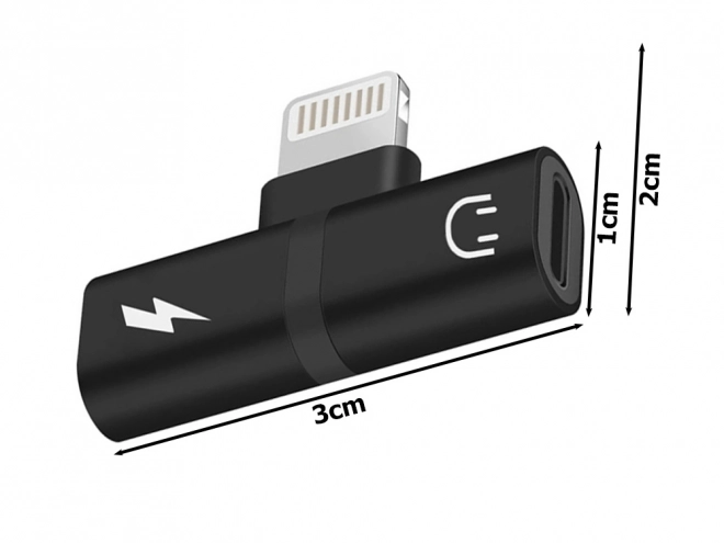 Lightning iPad iPhone Adapter 2 az 1-ben