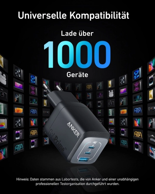 Két USB-C és egy USB-A csatlakozós Anker Prime töltő
