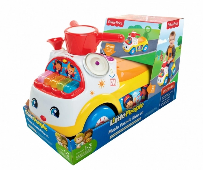 Fisher Price Muzikális parádés jármű sárga