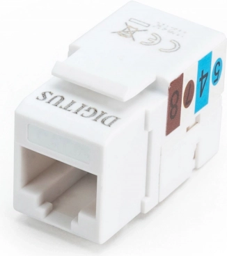 Keystone modul RJ45 CAT6 UTP LSA bevágással, fehér
